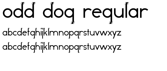 Odd Dog Regular font